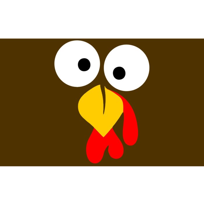 Turkey Gobble Face Costume Bumper Sticker