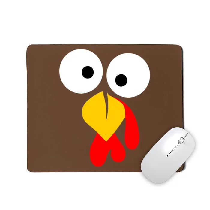 Turkey Gobble Face Costume Mousepad