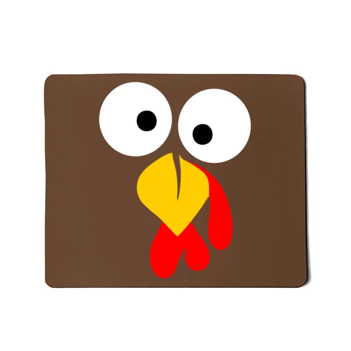 Turkey Gobble Face Costume Mousepad