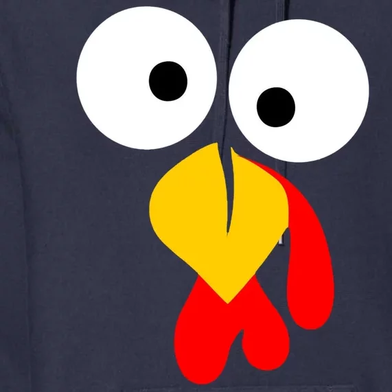 Turkey Gobble Face Costume Premium Hoodie