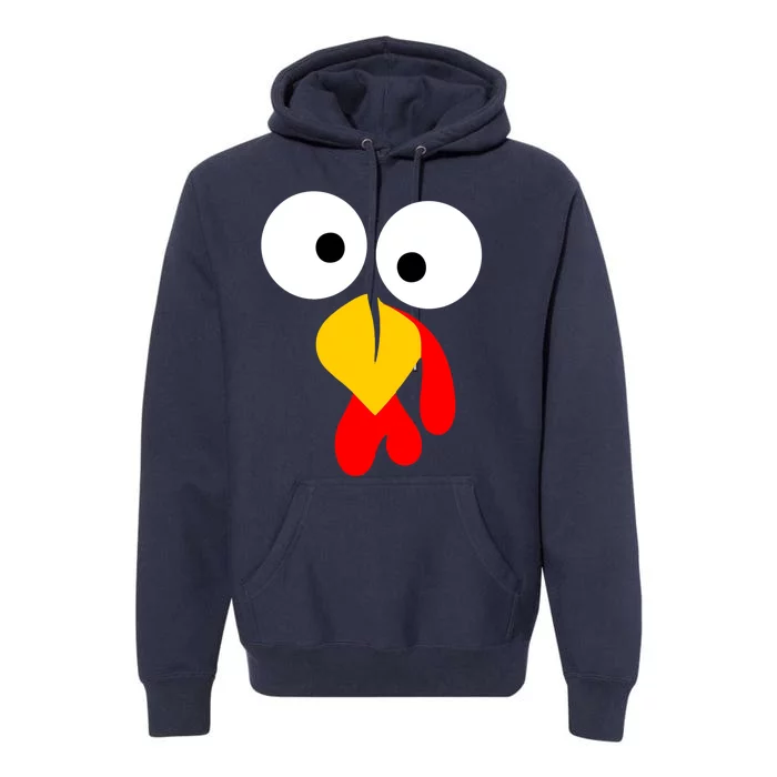 Turkey Gobble Face Costume Premium Hoodie