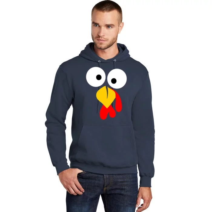 Turkey Gobble Face Costume Tall Hoodie