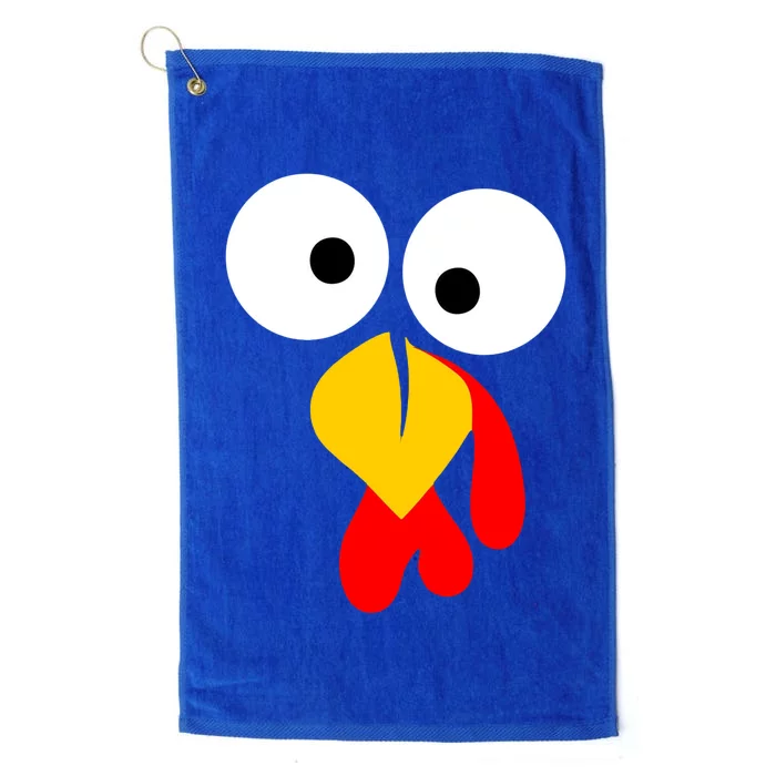 Turkey Gobble Face Costume Platinum Collection Golf Towel