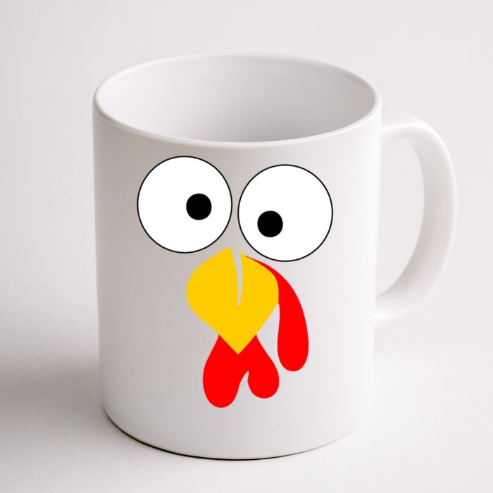 Turkey Gobble Face Costume Front & Back Coffee Mug