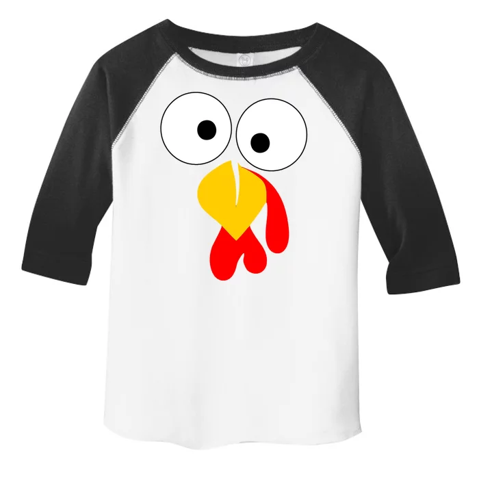 Turkey Gobble Face Costume Toddler Fine Jersey T-Shirt