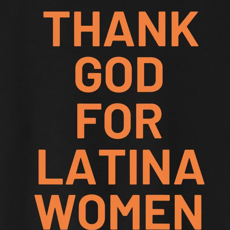 Thank God For Latina Women Women's Crop Top Tee