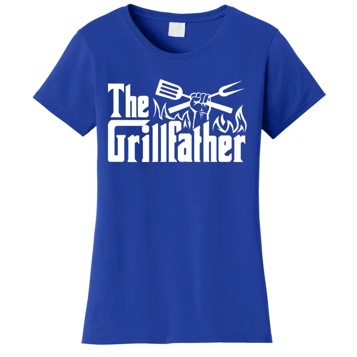 The Grillfather Funny Cool Bbq Grill Chef Gift Women's T-Shirt