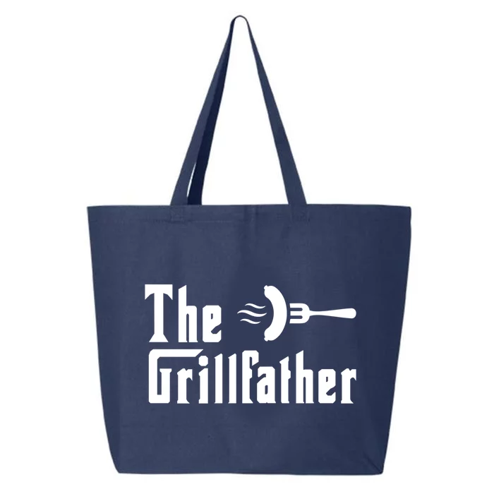 The Grillfather Funny Dad Grandpa Barbecue Grilling Gift 25L Jumbo Tote