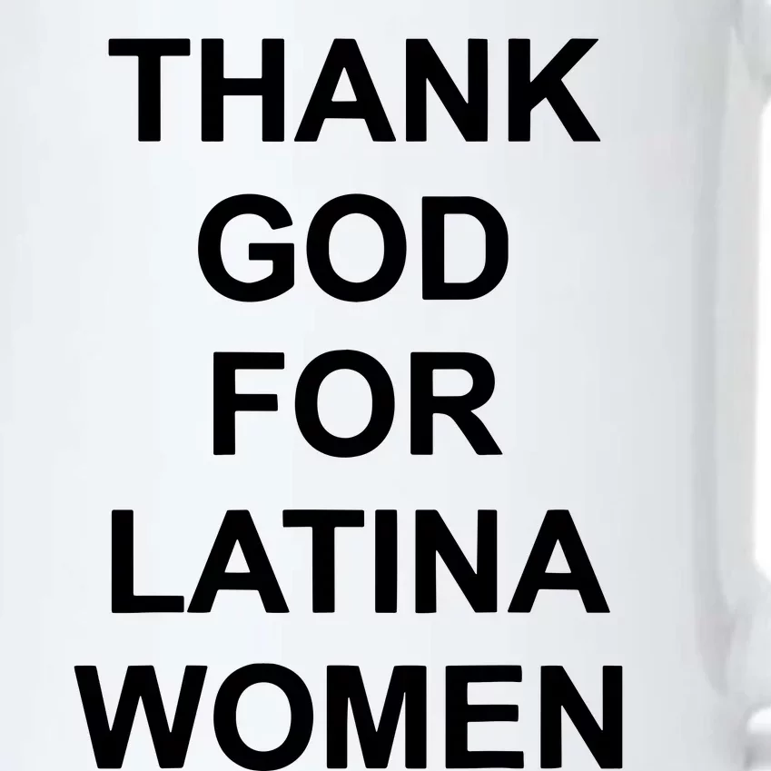 Thank God For Latina Women Power Hispanic Flowers Black Color Changing Mug