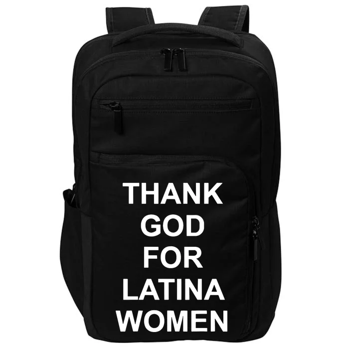 Thank God For Latina Women Power Hispanic Flowers Impact Tech Backpack