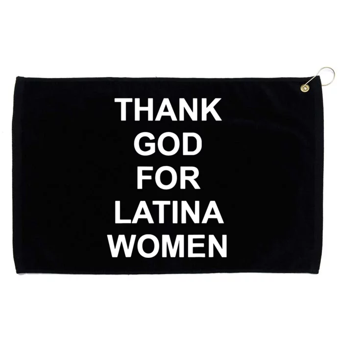 Thank God For Latina Women Power Hispanic Flowers Grommeted Golf Towel