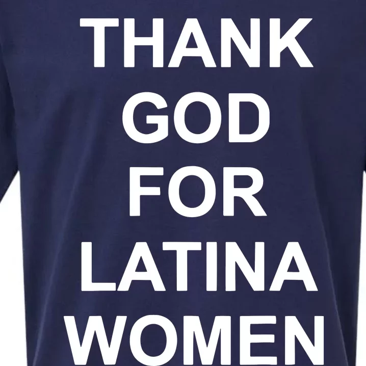 Thank God For Latina Women Power Hispanic Flowers Sueded Cloud Jersey T-Shirt