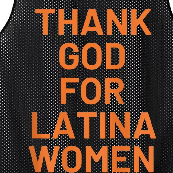 Thank God For Latina Mesh Reversible Basketball Jersey Tank