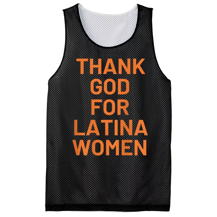 Thank God For Latina Mesh Reversible Basketball Jersey Tank