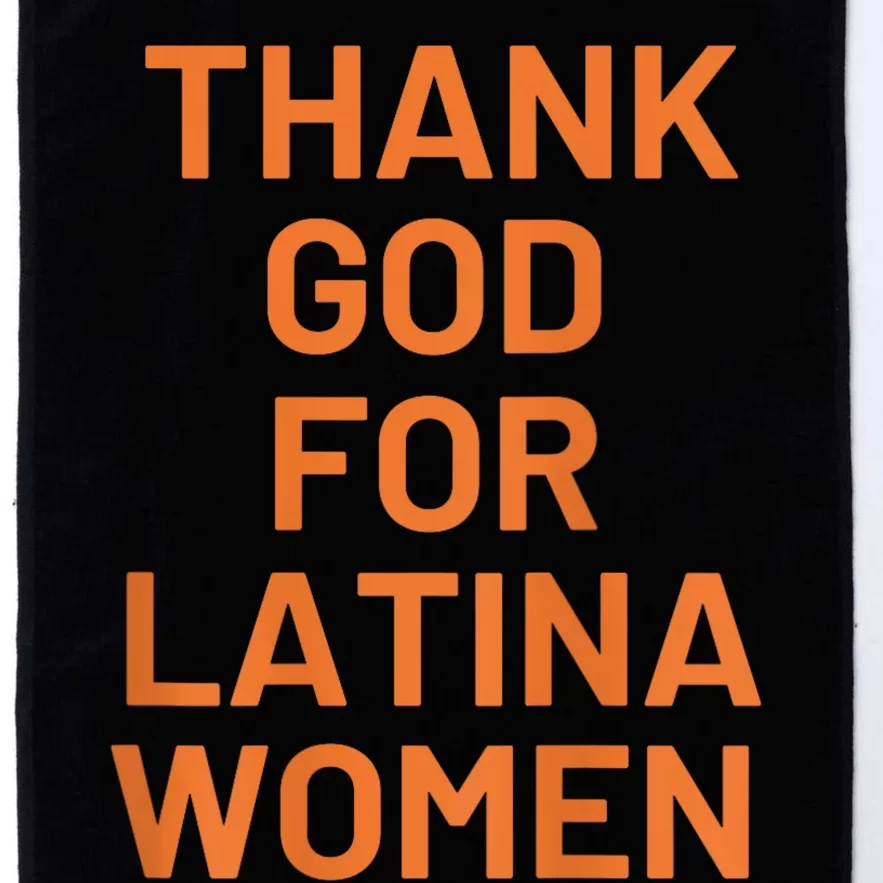 Thank God For Latina Platinum Collection Golf Towel