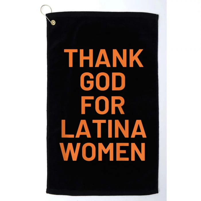 Thank God For Latina Platinum Collection Golf Towel