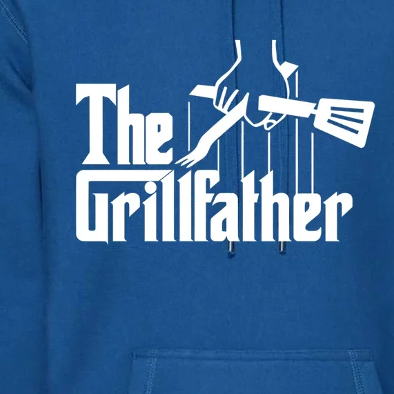 The Grillfather Funny Fathers Day Gift Grandfather Gift Premium Hoodie