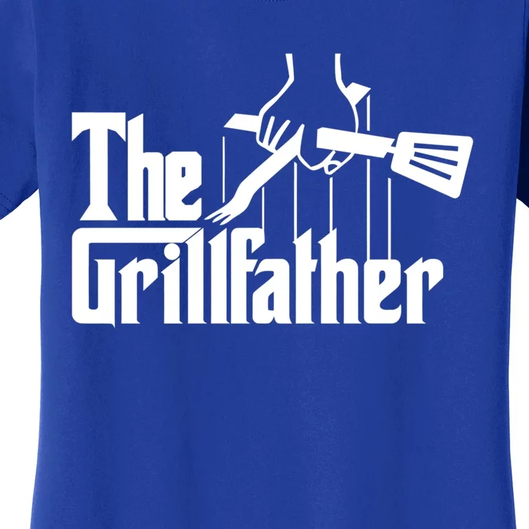 The Grillfather Funny Fathers Day Gift Grandfather Gift Women's T-Shirt