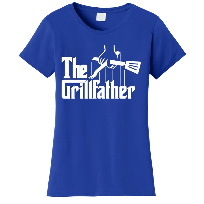 The Grillfather Funny Fathers Day Gift Grandfather Gift Women's T-Shirt