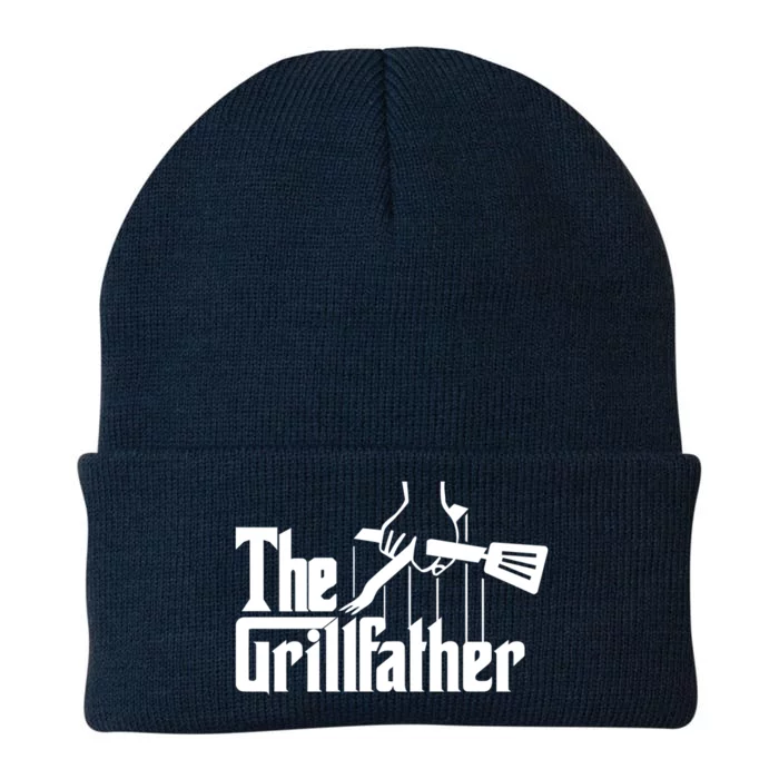 The Grillfather Funny Fathers Day Gift Grandfather Gift Knit Cap Winter Beanie