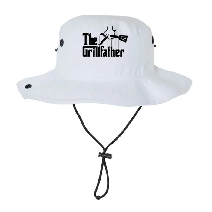 The Grillfather Funny Fathers Day Gift Grandfather Gift Legacy Cool Fit Booney Bucket Hat