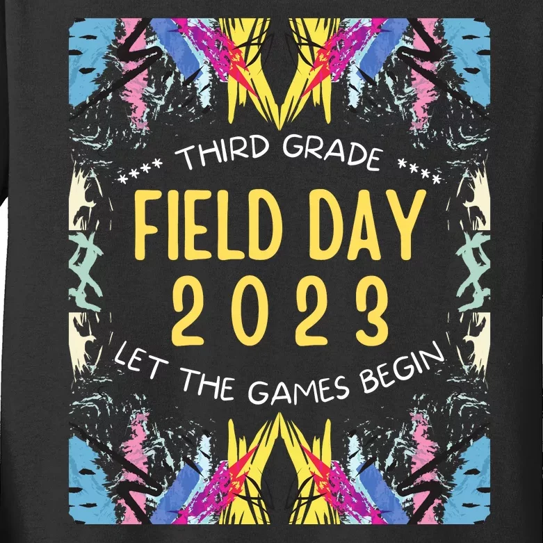 Third Grade Field Day Kids Long Sleeve Shirt