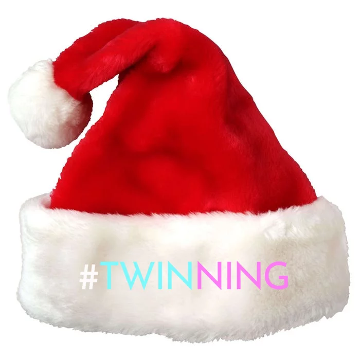 Twinning Gift Funny Twins Matching Fraternal Or Identical Meaningful Gift Premium Christmas Santa Hat