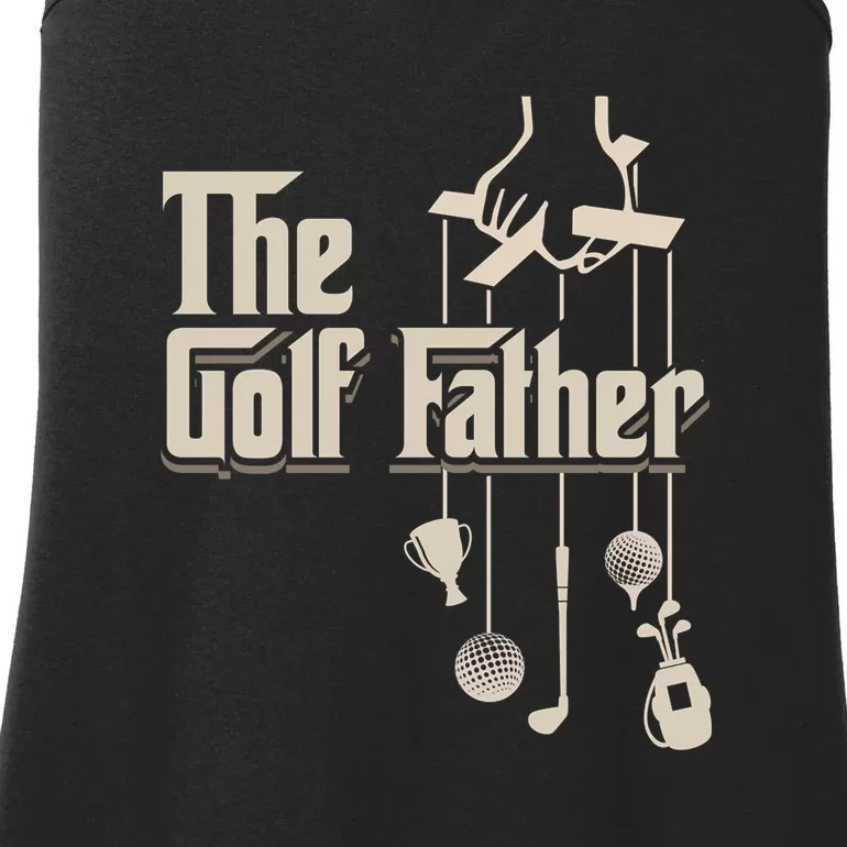 The Golf Father Golfing Dad Golfer Gift For Dad Father's Day Ladies Essential Tank