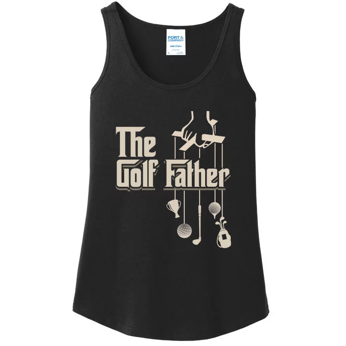 The Golf Father Golfing Dad Golfer Gift For Dad Father's Day Ladies Essential Tank