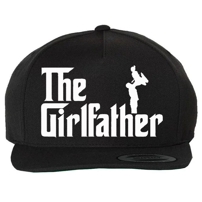 The Girl Father Gift Funny Dad Wool Snapback Cap