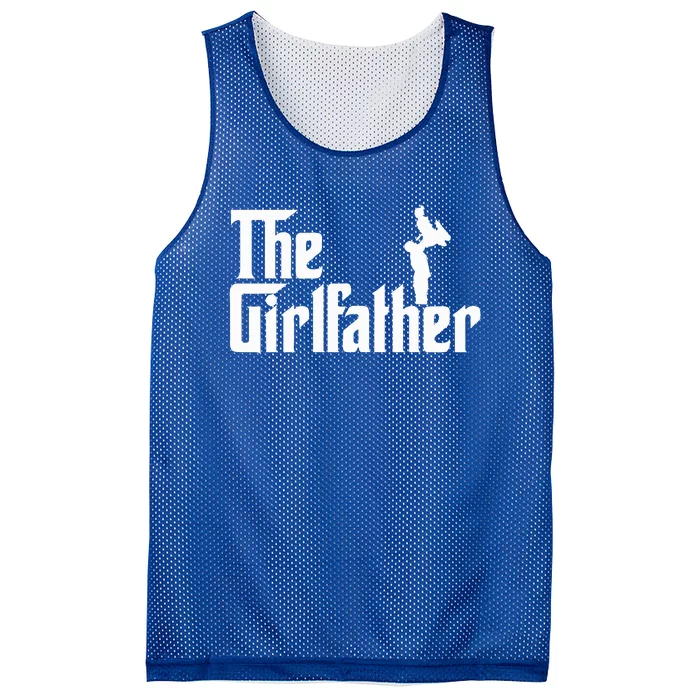 The Girl Father Gift Funny Dad Mesh Reversible Basketball Jersey Tank