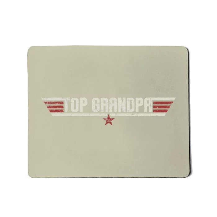 Top Grandpa Funny Vintage 80s 80s Grandfather Fathers Day Mousepad