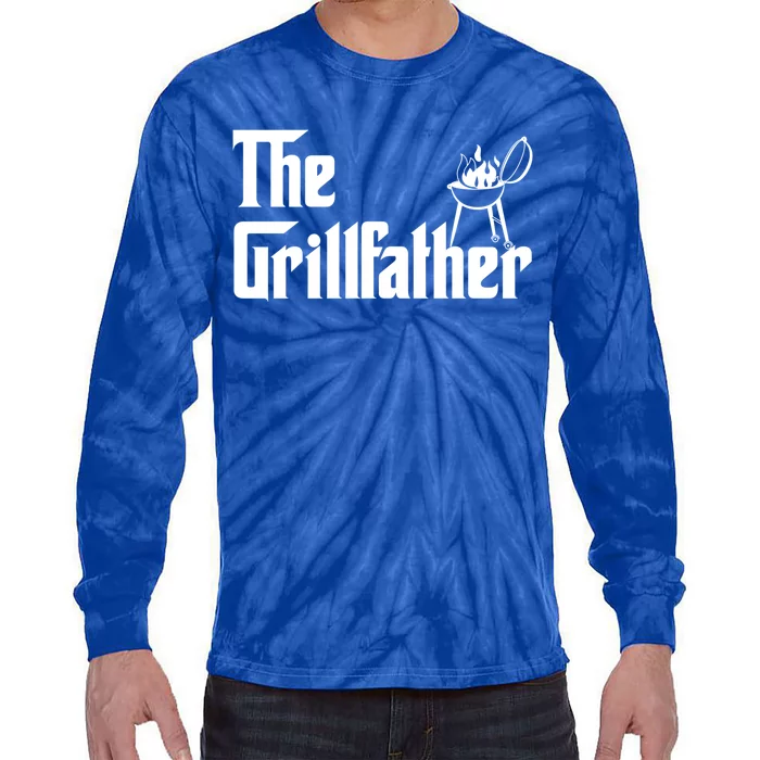 The Grillfather Funny Gift Grill Fan Gift Tie-Dye Long Sleeve Shirt