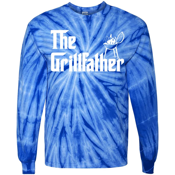 The Grillfather Funny Gift Grill Fan Gift Tie-Dye Long Sleeve Shirt