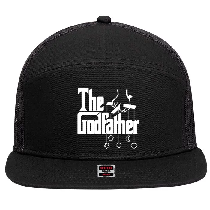 The Godfather Fathers Day Gift 7 Panel Mesh Trucker Snapback Hat