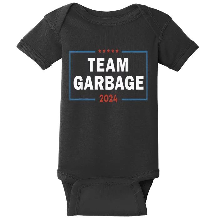 Team Garbage For Trump 2024 Baby Bodysuit