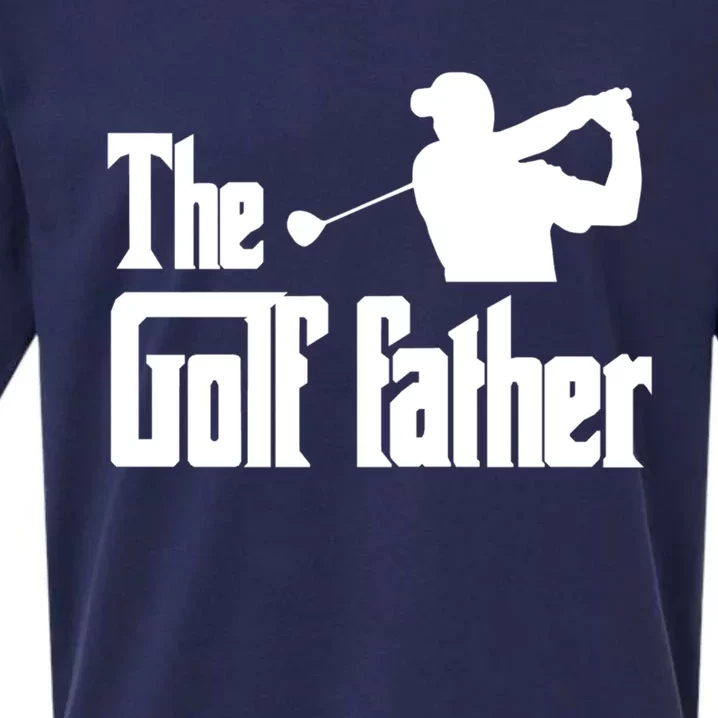 The Golf Father Funny Golf Dad Joke Pun Gift Sueded Cloud Jersey T-Shirt