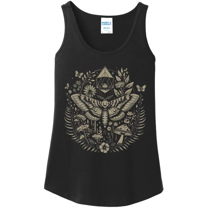 Therian Grunge Fairycore Aesthetic Luna Moth Ladies Essential Tank