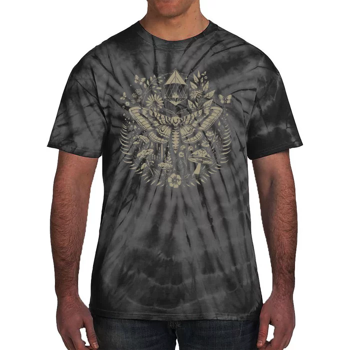 Therian Grunge Fairycore Aesthetic Luna Moth Tie-Dye T-Shirt