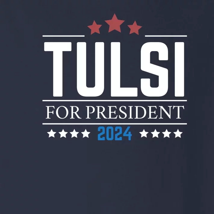 Tulsi Gabbard For President 2024 Toddler Long Sleeve Shirt