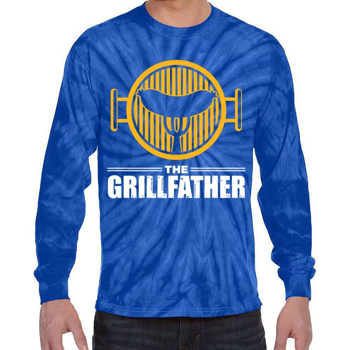 The Grillfather Funny Gift Tie-Dye Long Sleeve Shirt