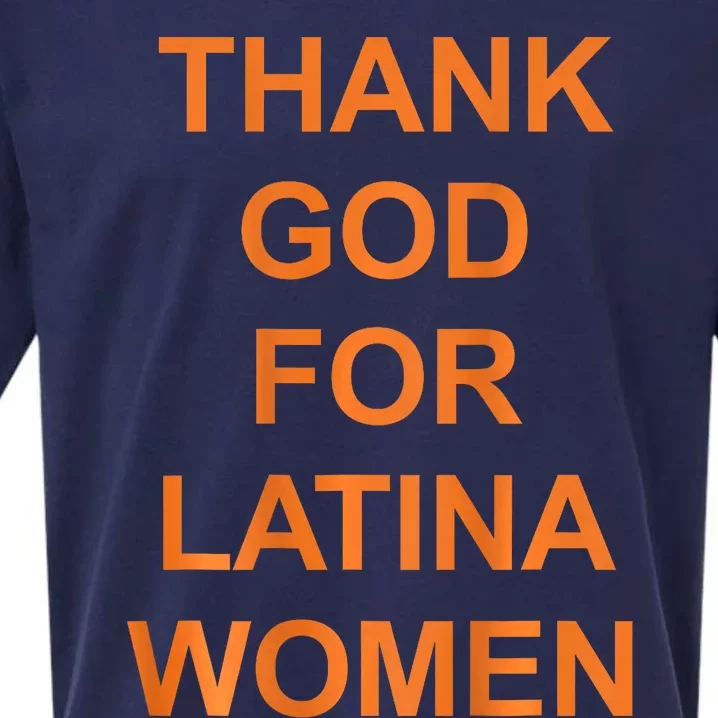 Thank God For Latina Women Sueded Cloud Jersey T-Shirt