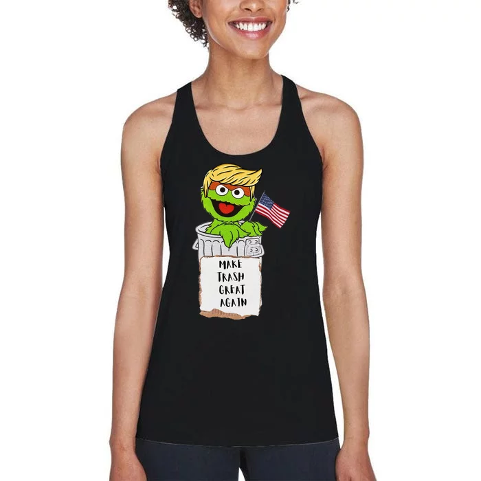 Trump Garbage Funny Gift Women's Racerback Tank