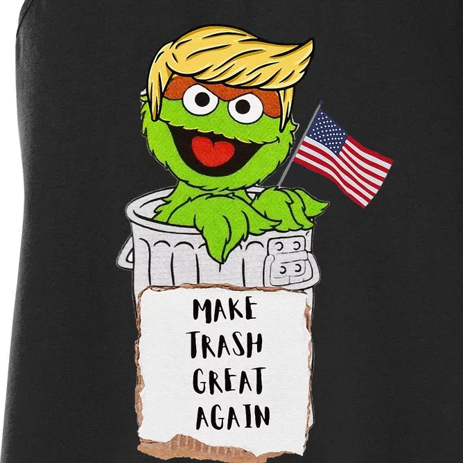 Trump Garbage Funny Gift Women's Racerback Tank