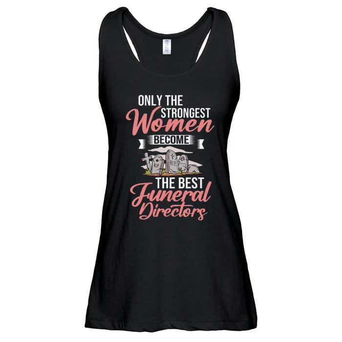 Tombstone Grave Funny Cemetery Funeral Director Mortician Ladies Essential Flowy Tank