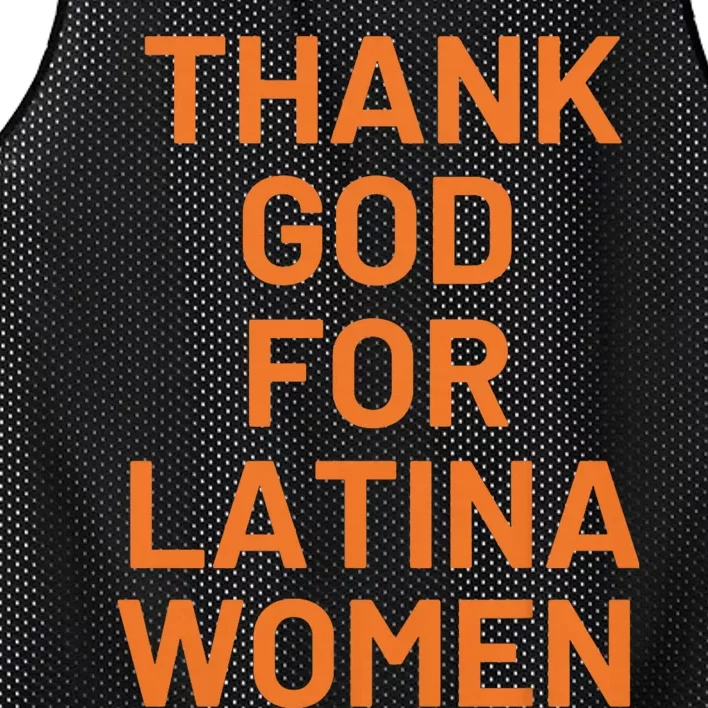 Thank God For Latina Women Mesh Reversible Basketball Jersey Tank