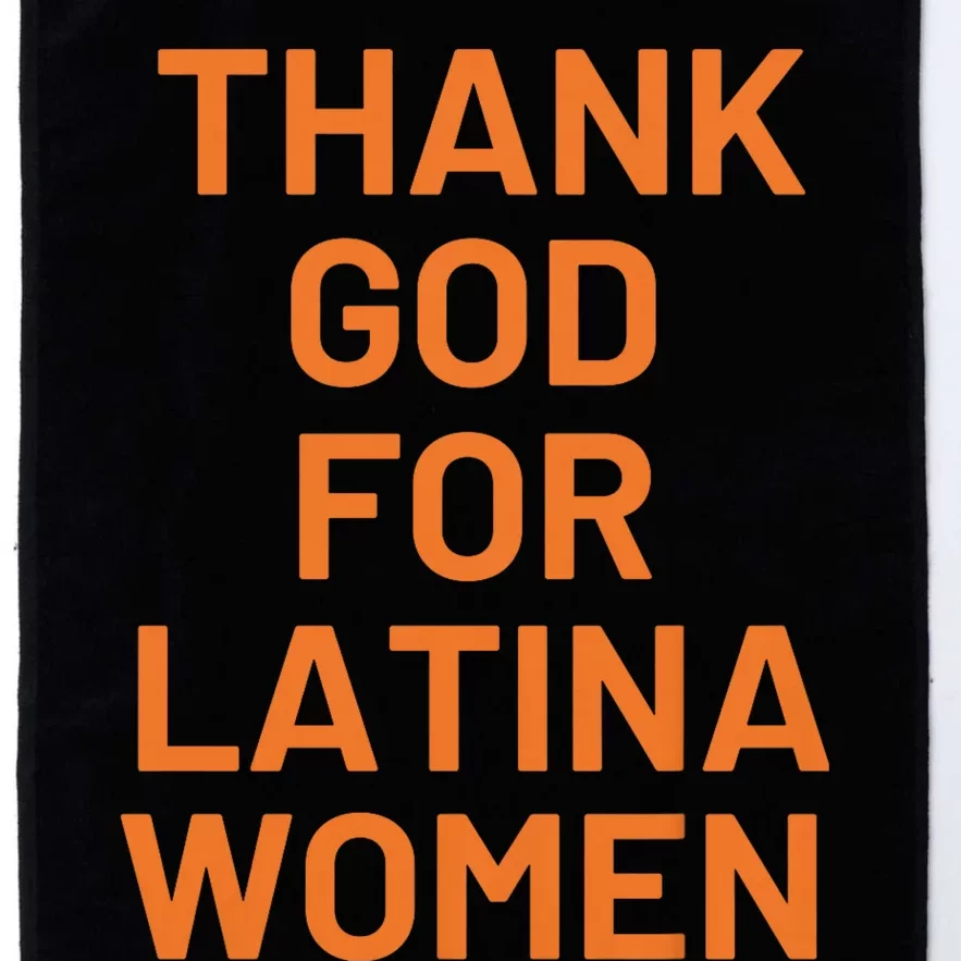 Thank God For Latina Women Platinum Collection Golf Towel