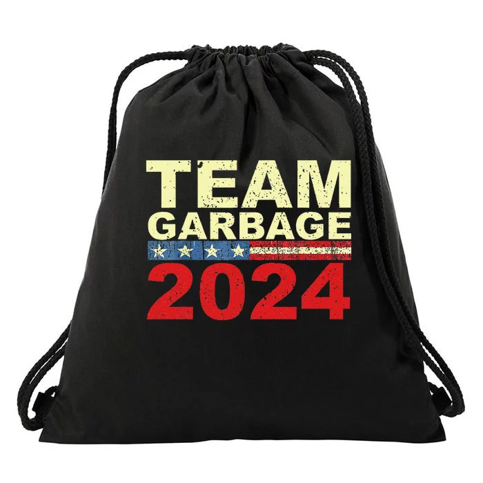 Team Garbage For Trump 2024 Elections 2024 Vote For Trump Gift Drawstring Bag