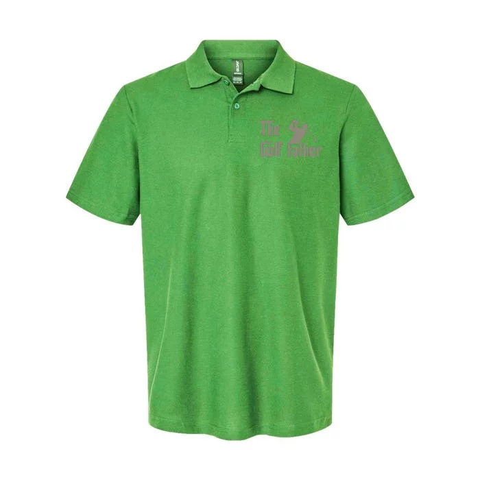 The Golf Father Funny Golfing For Golfer Father's Softstyle Adult Sport Polo