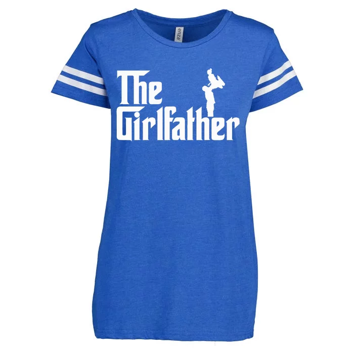 The Girl Father Gift Funny Dad Of Best FatherS Day Enza Ladies Jersey Football T-Shirt